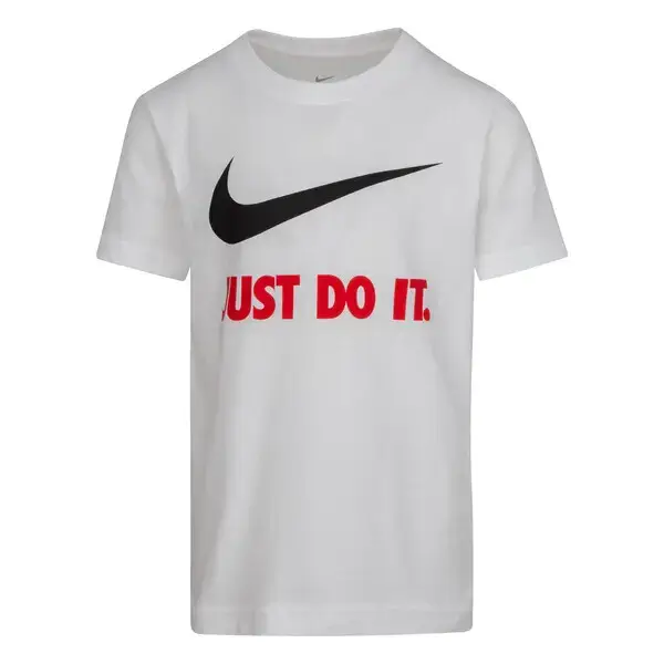 T-shirt per bambini Nike Swoosh JDI Blanc