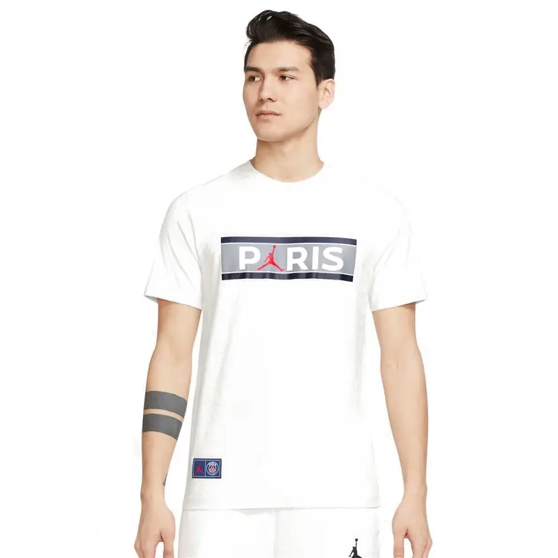 T-Shirt Psg X Jordan Bianco Uomo L