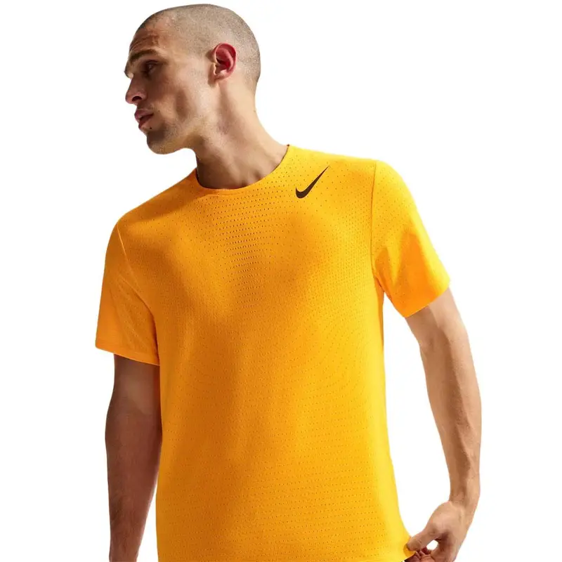 T-Shirt Running Aeroswift Dri-Fit Laser Arancio Nero Uomo L