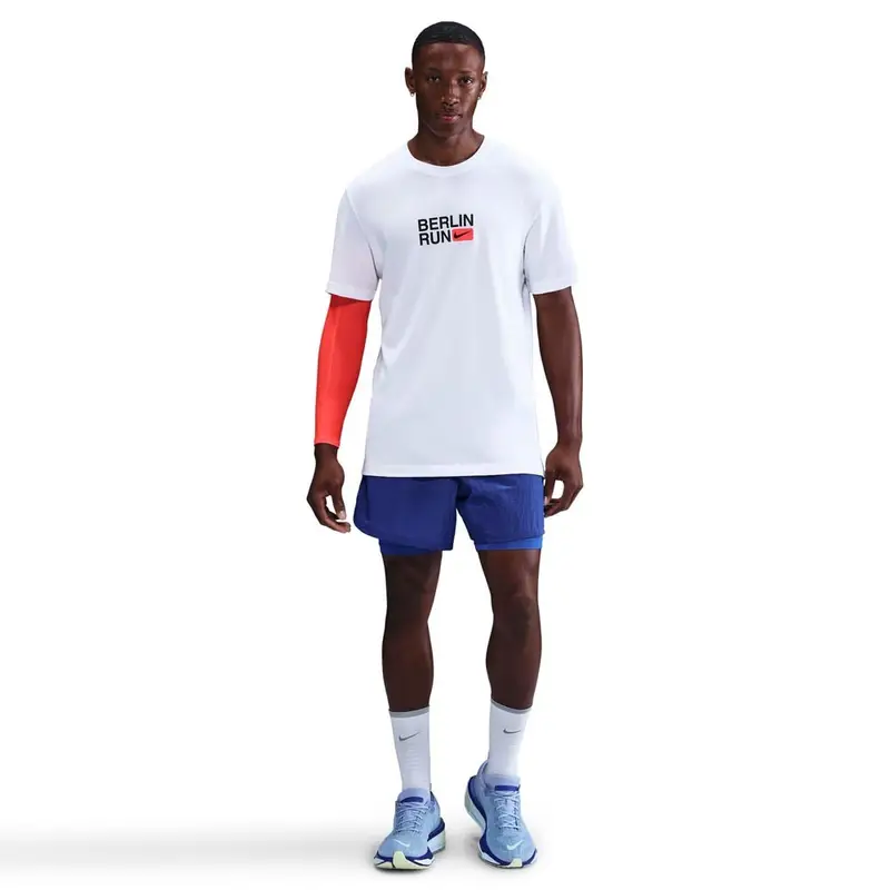 T-Shirt Running City Marathon Dri-Fit Bianco Bright Crimson Uomo S