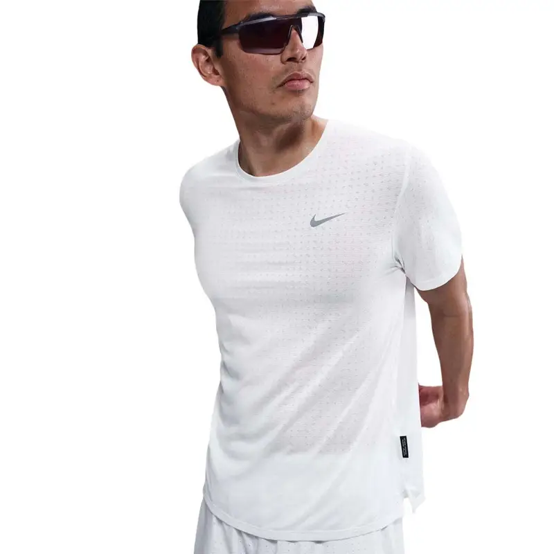 T-Shirt Running Miler Breathe Sum Bianco Argento Uomo XL