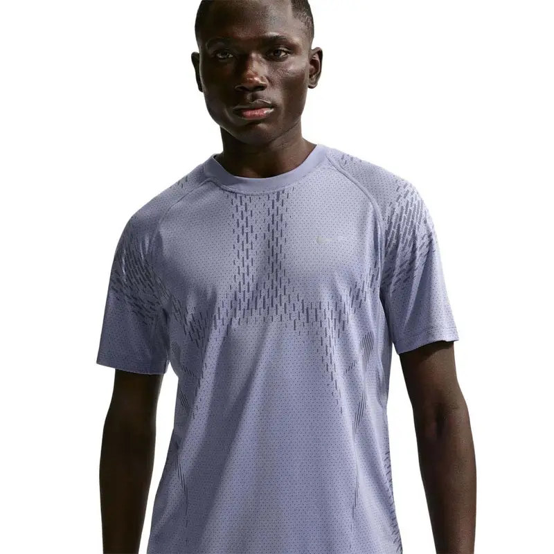 T-Shirt Running Stride Lilla Argento Uomo M