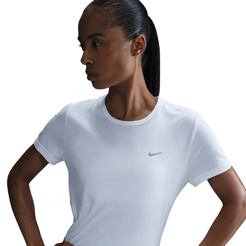 T-Shirt Running Tempo Bianco Refl Silv Donna L