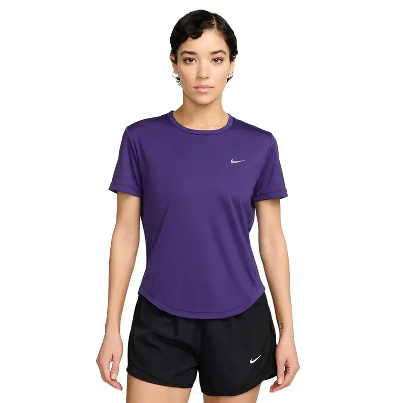 T-Shirt Running Tempo Court Purple Argento Donna M