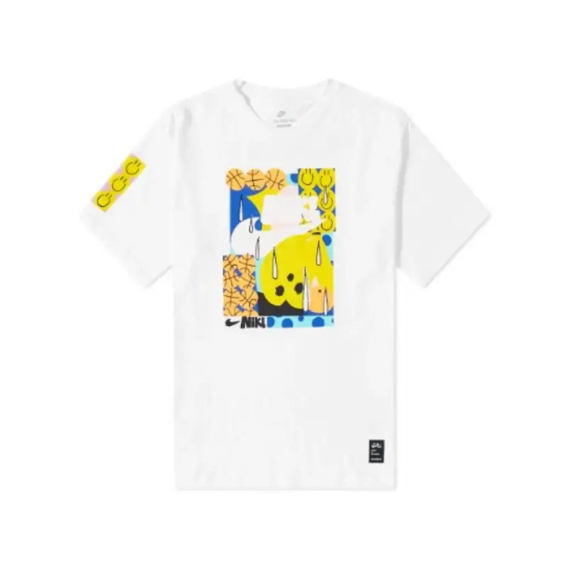 T-Shirt Smiley DQ1012-100 Bianca - M