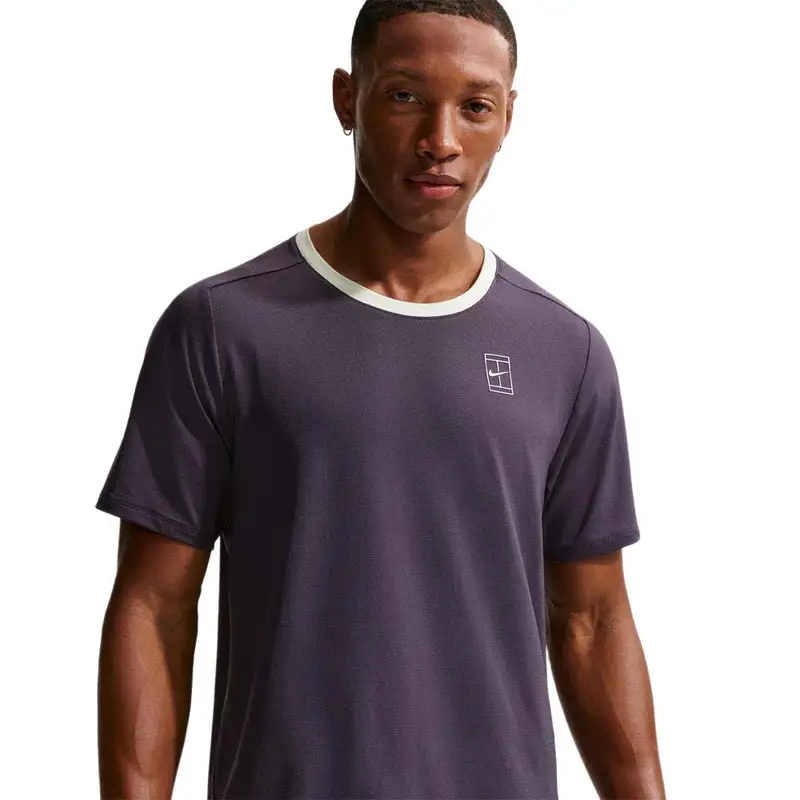 T-Shirt Tennis Court Advantage Dark Raisin Volt Uomo L
