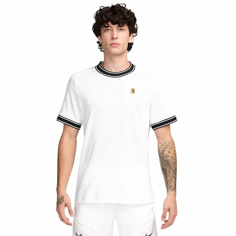 T-Shirt Tennis Court Heritage Bianco Uomo XL
