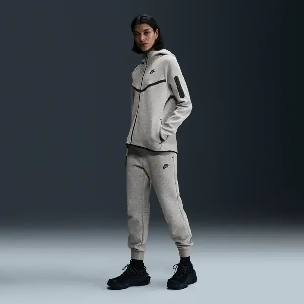 Tech Fleece female Pantaloni - Grigio - Jersey di cotone - Foot Locker Grey