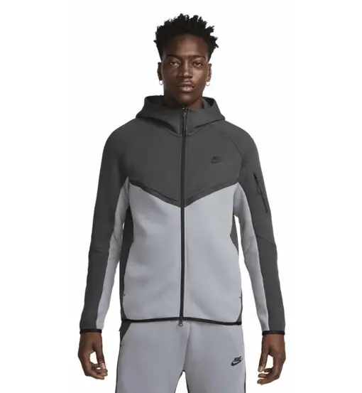Tech Fleece Windrunner M - felpa con cappuccio - uomo Grey