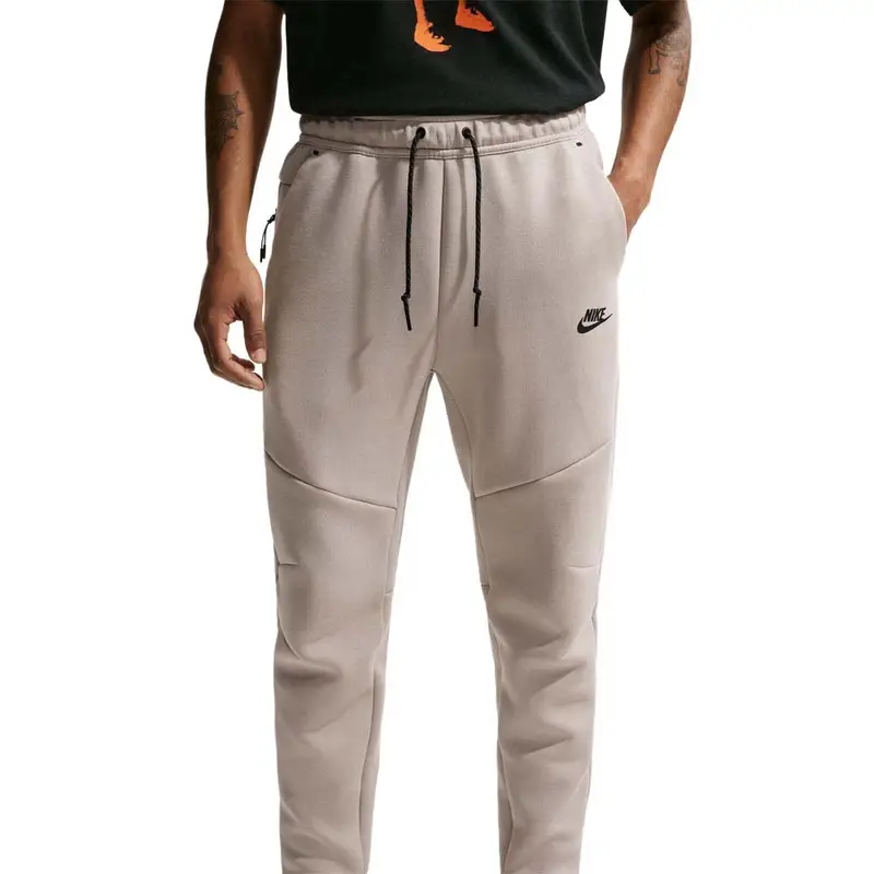 Tech Pantaloni Con Polsino Beige Uomo XL