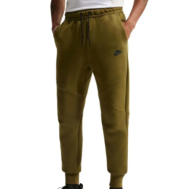 Tech Pantaloni Con Polsino Verde Uomo S
