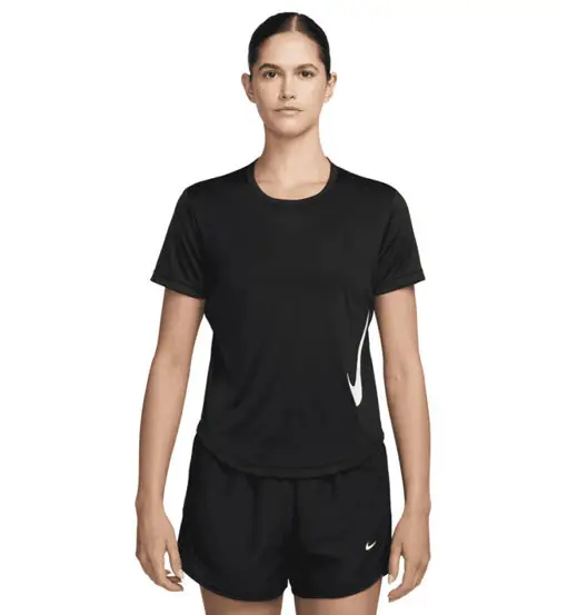 Tempo Swoosh Dri-FIT W - maglia running - donna Black