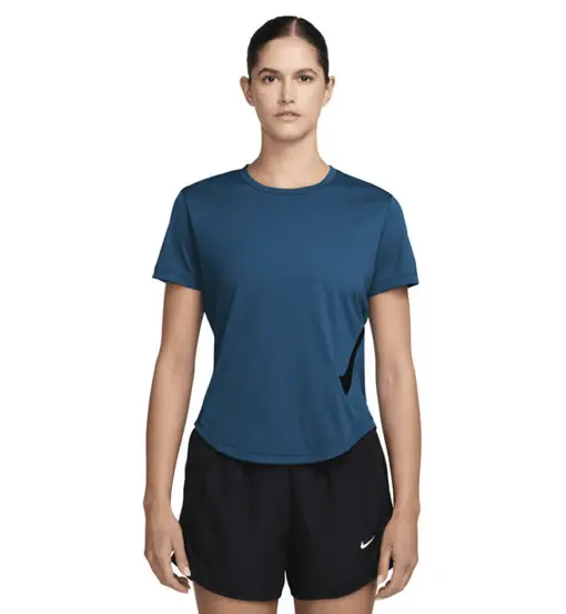 Tempo Swoosh Dri-FIT W - maglia running - donna Blue