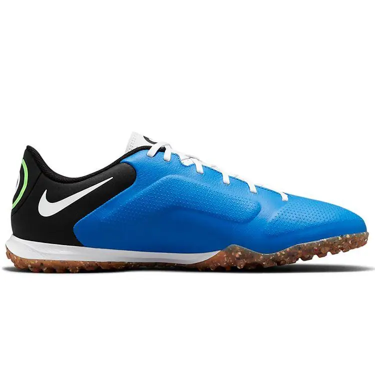 Tiempo Legend 9 Academy Low TF (Tacchetti in gomma) Scarpe da Calcio Uomo in Pelle Sintetica Antiscivolo Resistenti Nero Blu DA1191-403 43 miniatura 5