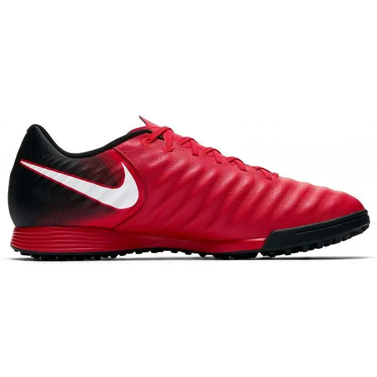 TiempoX Ligera 6 Punta Rotonda Allacciata TF (Tacchetti in gomma) Scarpe da calcio da uomo sneaker antiscivolo resistenti Rosso Nero 897766-616 41 miniatura 3