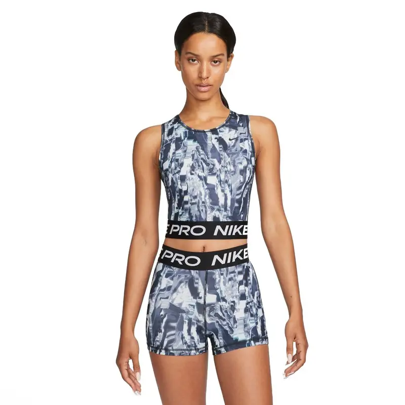 Top Palestra Fantasia Aop Nero Blu Donna L