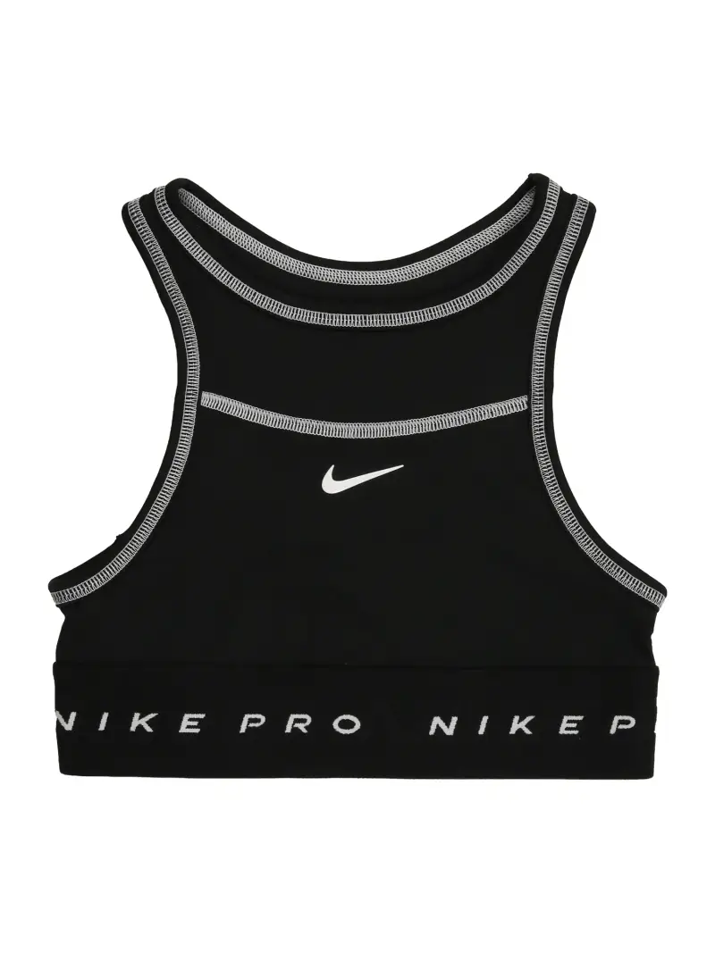 Top sportivo SWOOSH grigio chiaro / nero