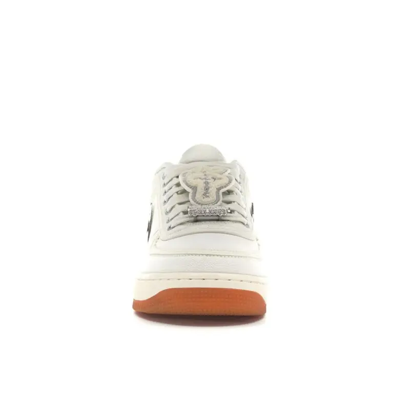 Travis Scott x Nike Air Force 1 Sail Sneakers Unisex Bianco Gomma-Marrone Chiaro AQ4211-101 36 miniatura 2