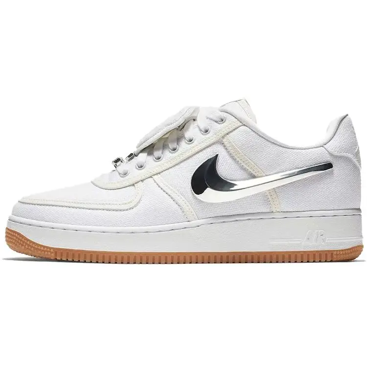 Travis Scott x Nike Air Force 1 Travis Scott Sneakers Unisex Bianco Bianco-Bianco AQ4211-100 38