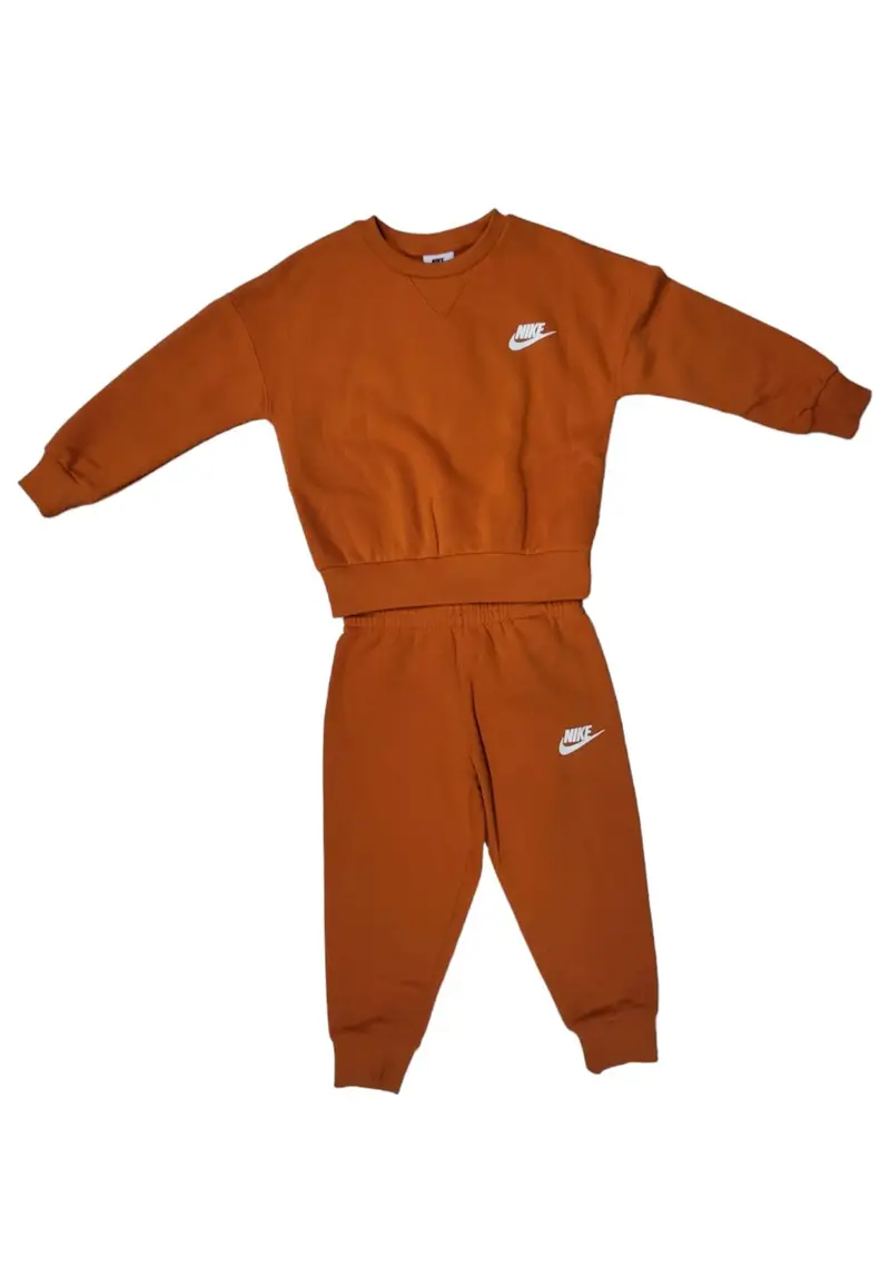 Tuta bambino nike snow day fleece crew set - l-nx | Nike Arancione
