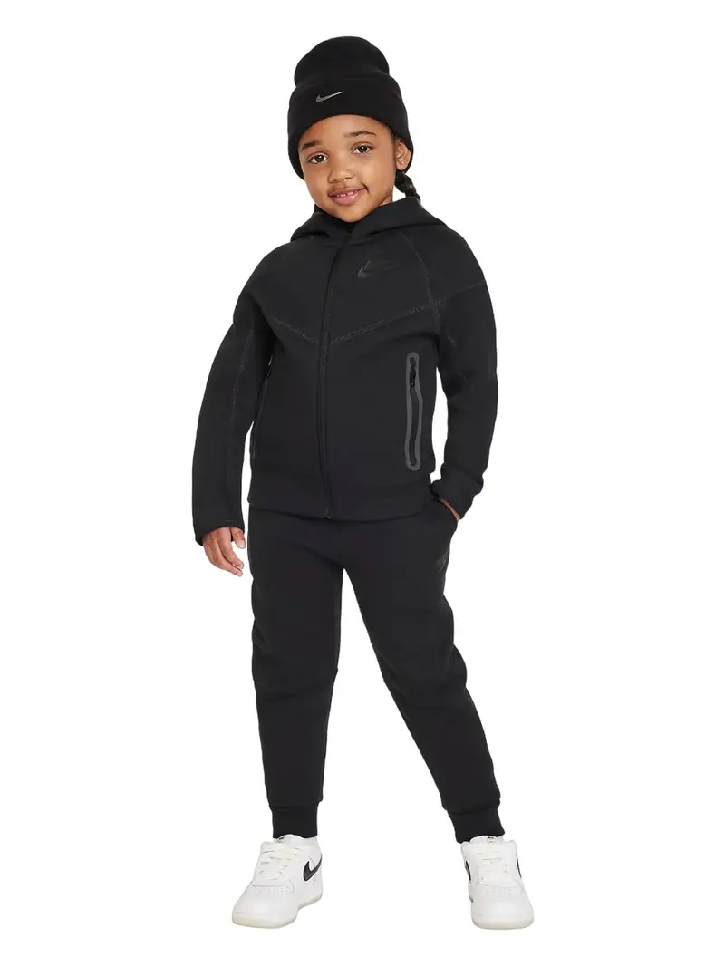 Tuta bambino nike tech fleece full-zip - nero | Nike