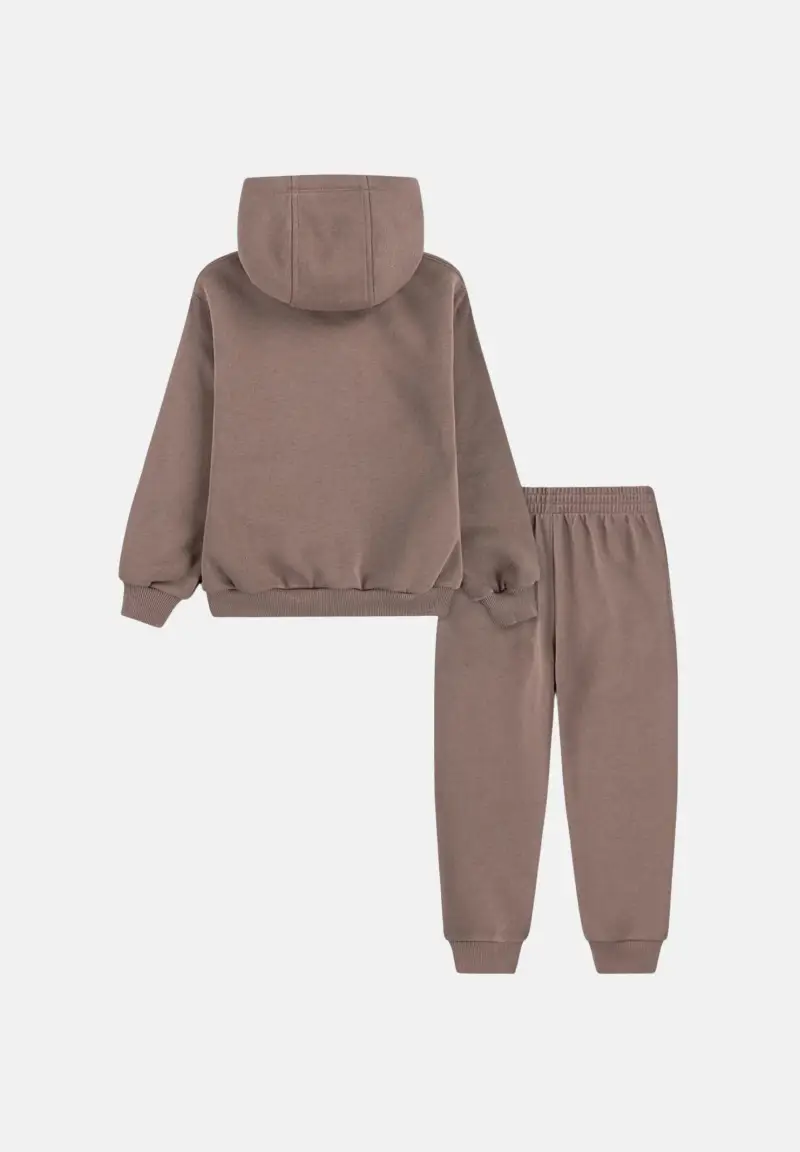 Tuta Club Chenille Fleece marrone da neonato miniatura 3