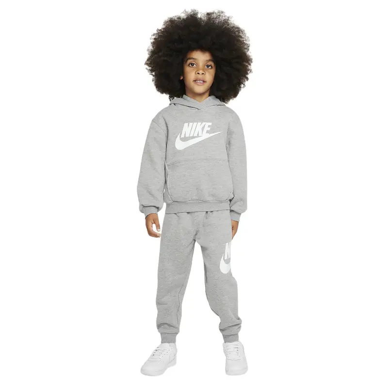 Tuta con cappuccio per bambini Nike Club Fleece Gris