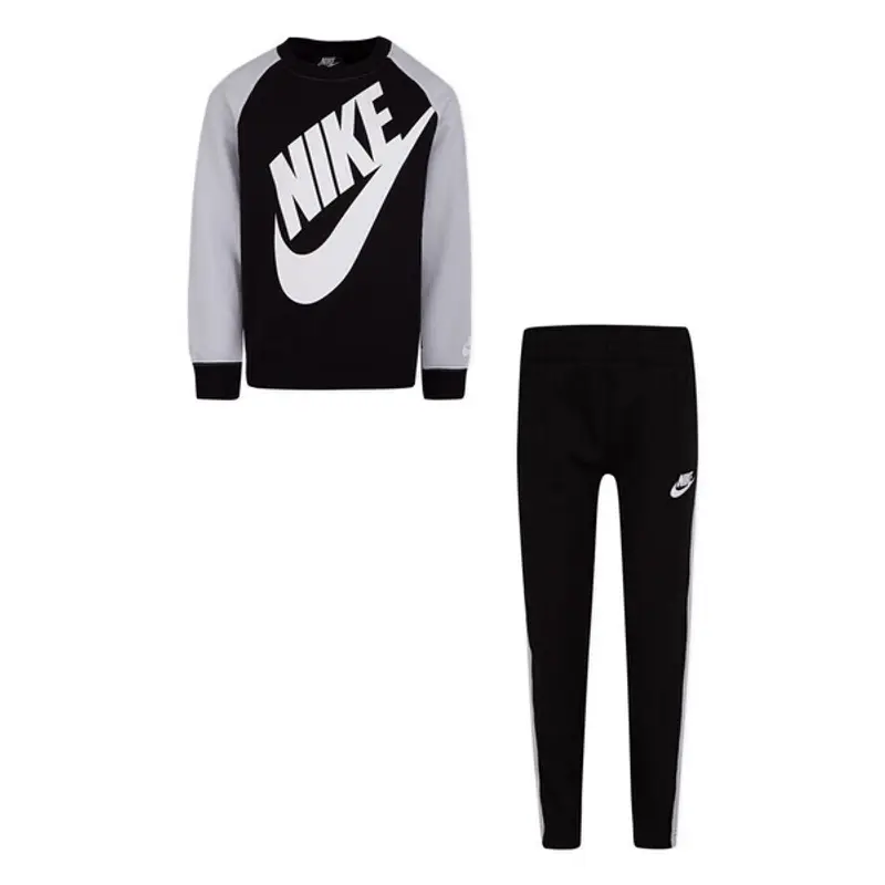 Tuta da ginnastica oversize per bambini Nike Futura Crew Noir