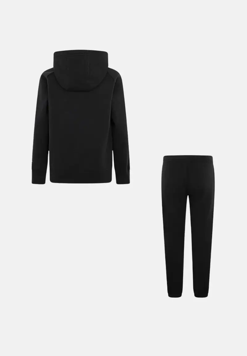 Tuta Fired Up nera da bambino con stampa logo miniatura 2