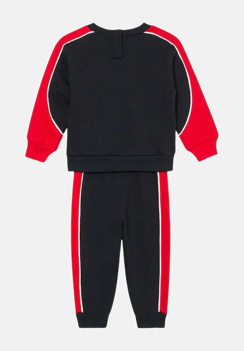 Tuta nera e rossa da neonato miniatura 2