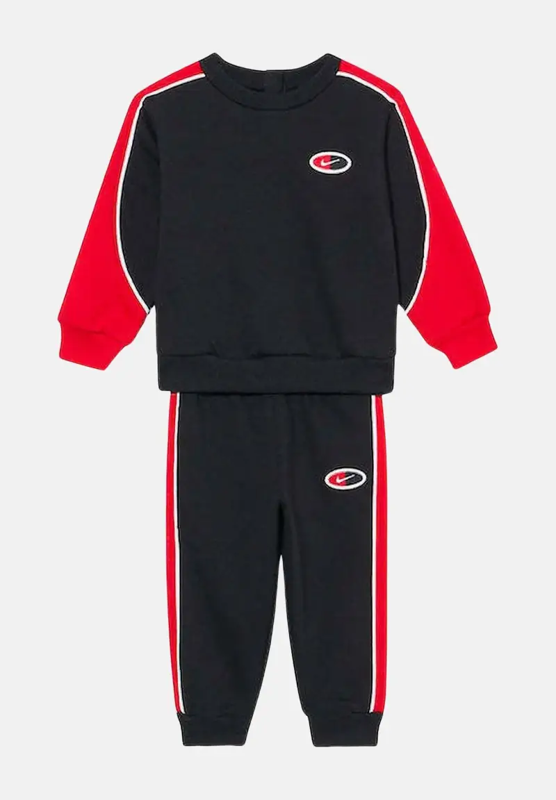 Tuta nera e rossa da neonato