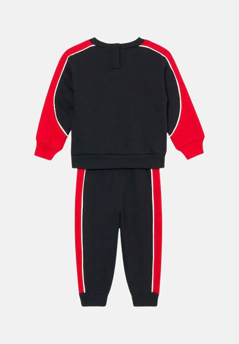 Tuta nera e rossa per bambino e bambina miniatura 2