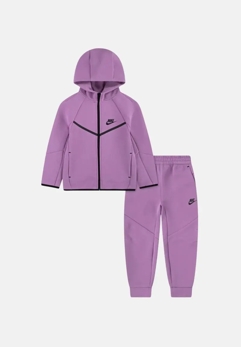 Tuta Sportswear Tech Fleece viola da bambina