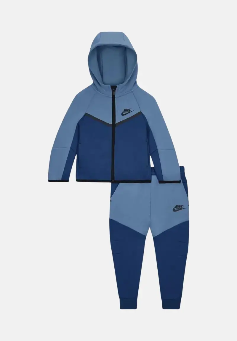 Tuta Tech Fleece azzurra da neonato