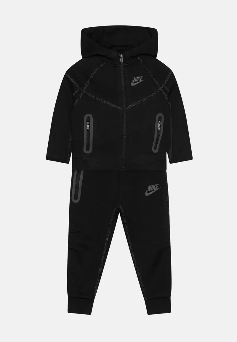 NIKE Tuta Tech Fleece nera da neonato