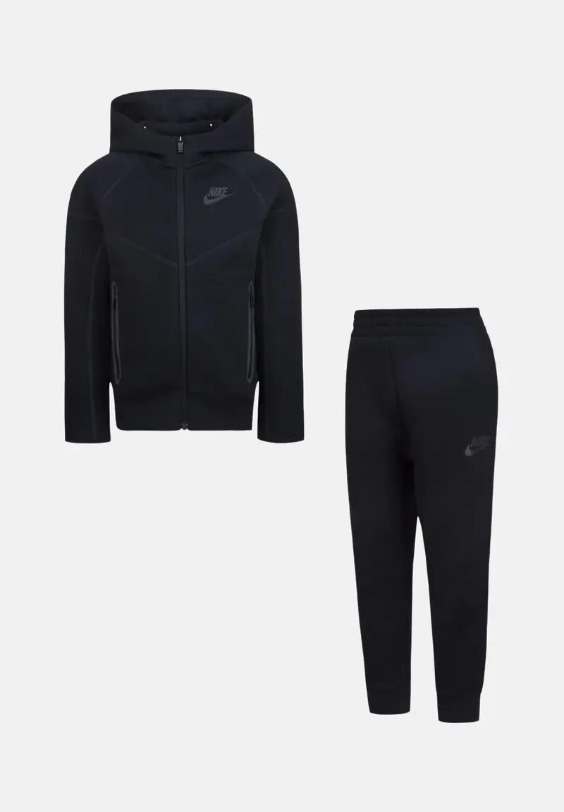 NIKE Tuta Tech Fleece nera per bambino e bambina