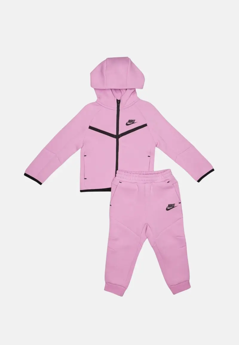 Tuta Tech Fleece rosa da neonato
