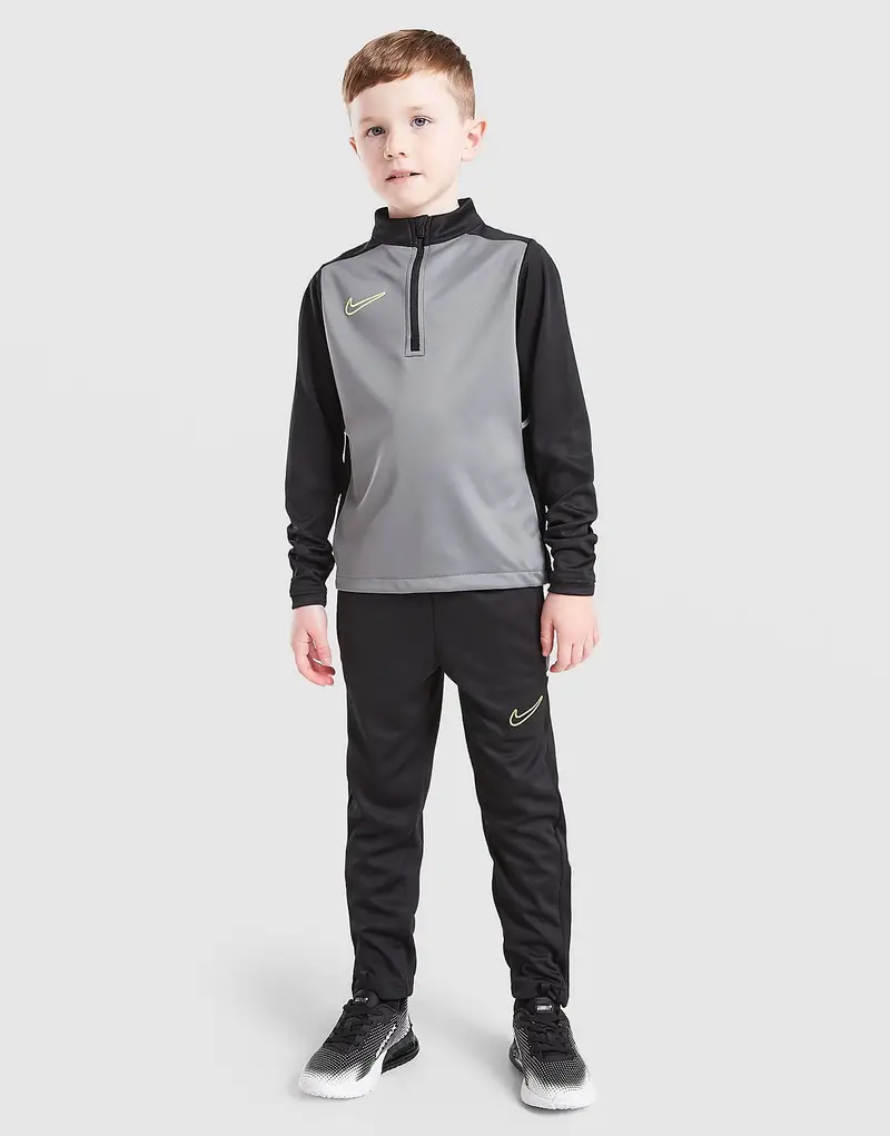 Tuta Zip Academy Bambino, nero