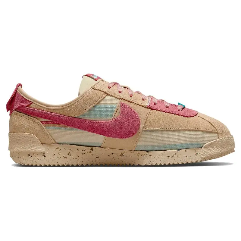 Union LA x Nike Cortez SP Sesamo Sneakers Unisex Marrone Grano Argilla Rosa DR1413-200 42 miniatura 3