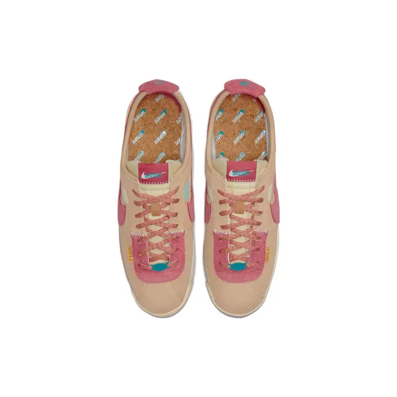 Union LA x Nike Cortez SP Sesamo Sneakers Unisex Marrone Grano Argilla Rosa DR1413-200 48 5 miniatura 5