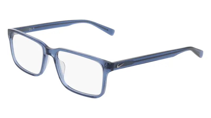 Unisex NIKE 1001 425 Montature da vista Acetato Blu Squadrata Normale
