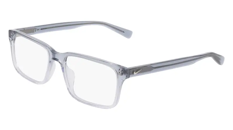 Unisex NIKE 1001Y 462 Montature da vista Acetato Grigio Squadrata Normale