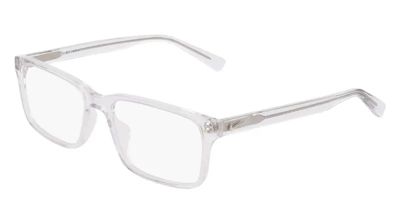 Unisex NIKE 1001Y 900 Montature da vista Acetato Trasparente Squadrata Normale