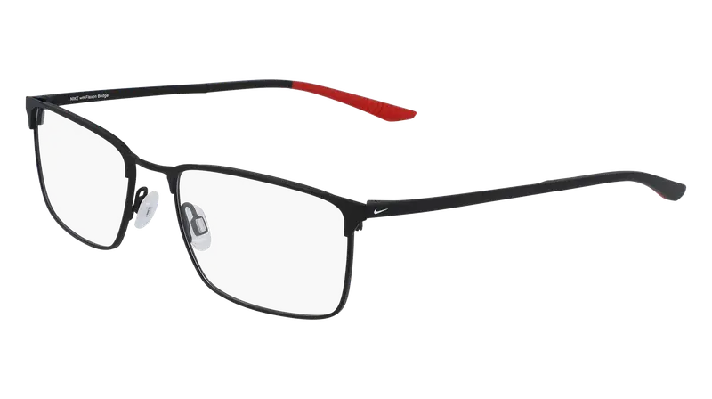 Nike Unisex NIKE 4307 7 Montature da vista Metallo Nero Squadrata Normale Fotocromatiche