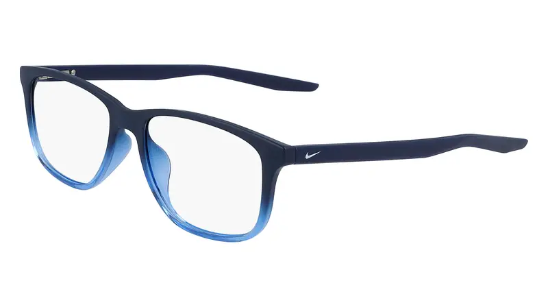 Unisex NIKE 5019 422 Montature da vista Acetato Blu Squadrata Fotocromatiche