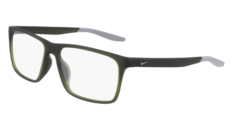 Nike Unisex NIKE 7116 302 Montature da vista Bio-iniettato Grigio opaco Squadrata Normale Fotocromatiche