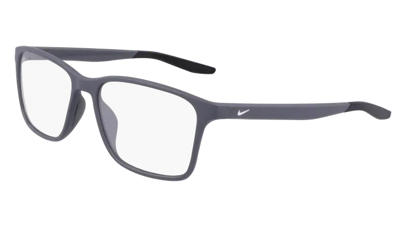 Nike Unisex NIKE 7117 034 Montature da vista Eco pet Grigio Squadrata Normale Fotocromatiche