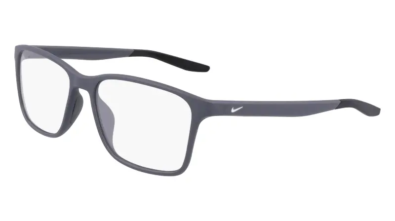 Unisex NIKE 7117 034 Montature da vista Eco pet Grigio Squadrata Normale Fotocromatiche