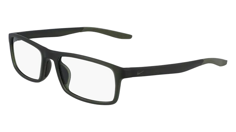 Nike Unisex NIKE 7119 307 Montature da vista Bio-iniettato Verde Squadrata Normale Fotocromatiche