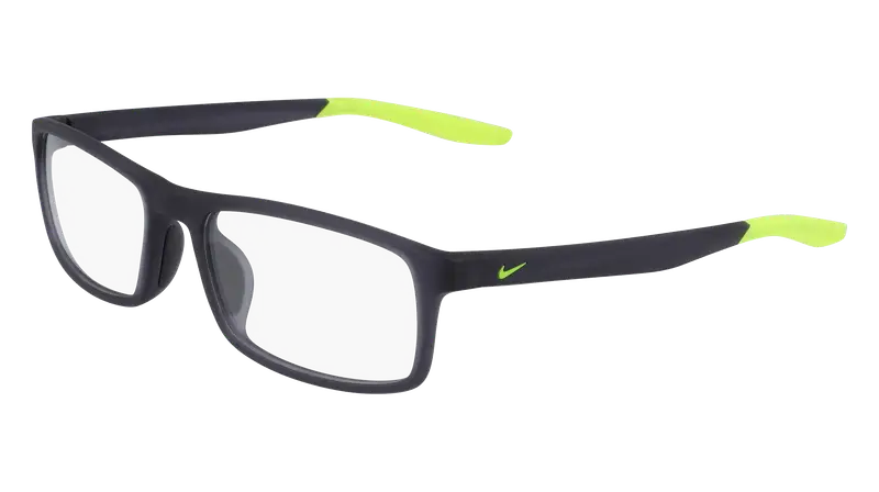 Nike Unisex NIKE 7119 37 Montature da vista Iniettato Grigio opaco  Squadrata  Fotocromatiche